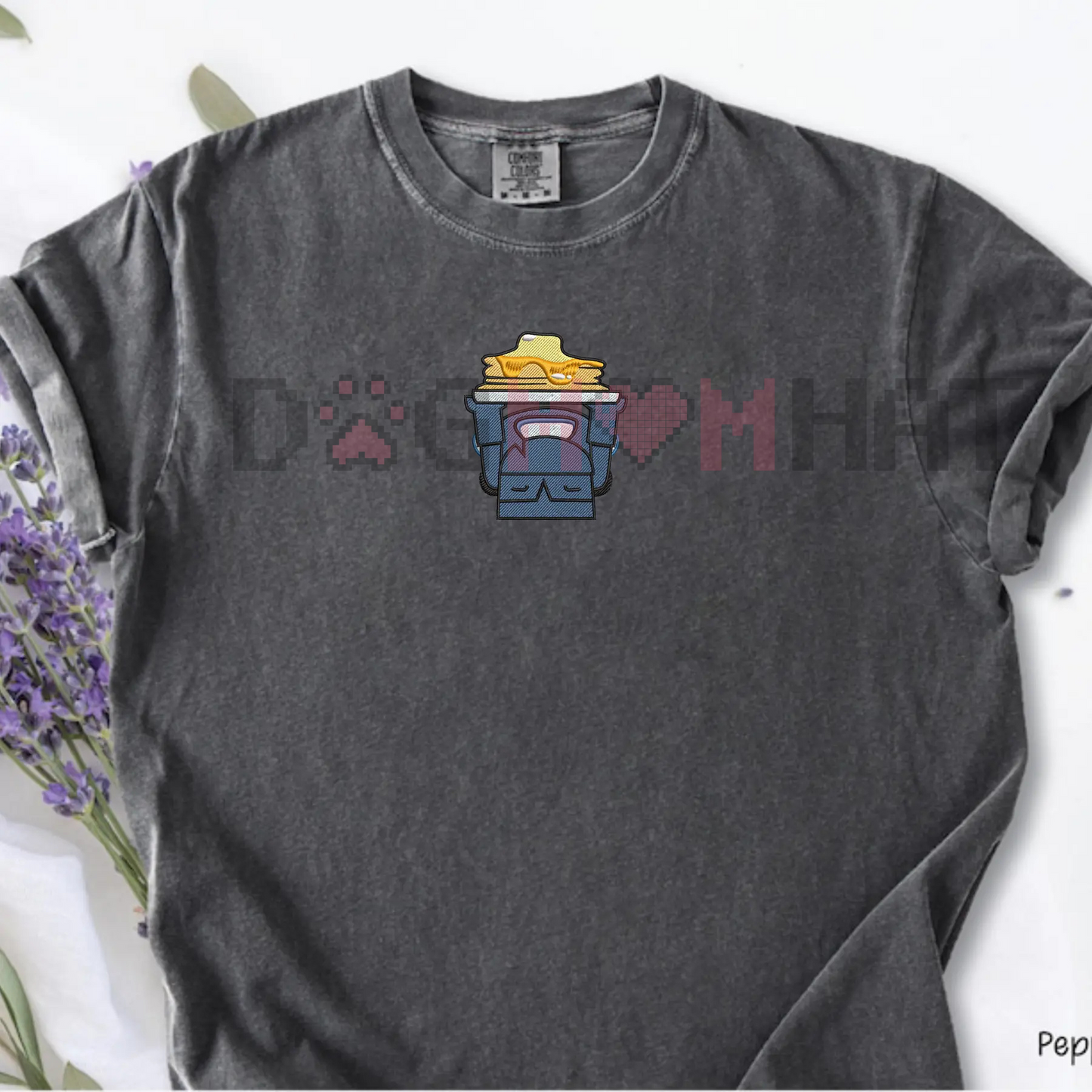 Embroidered Mini Pekka Pancake Shirt – Comfort Colors, Funny Gaming Tee