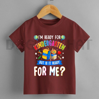 Bright Beginnings Kindergarten Crew Graphic Tee - Cute Back To School Kids Shirt