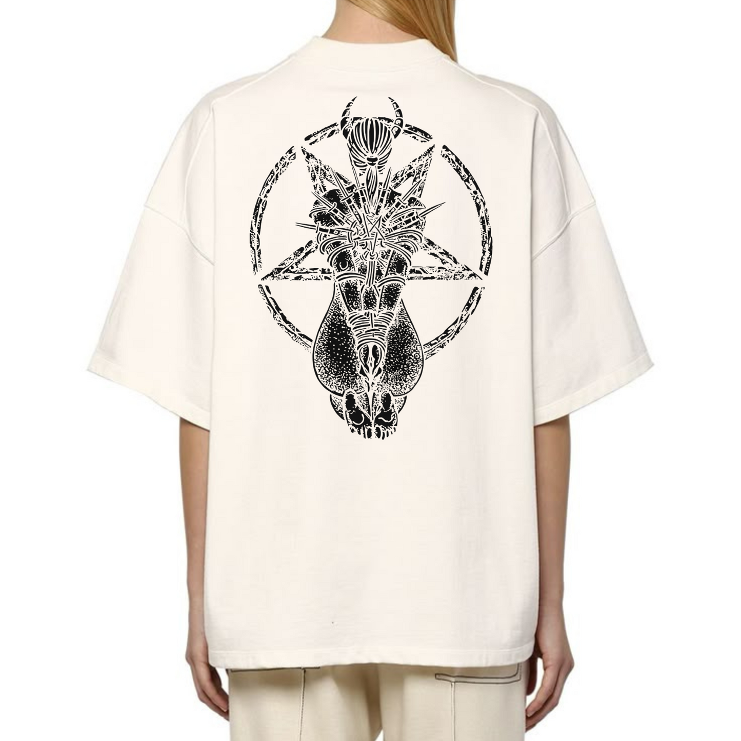 Goat Skull Pentagram Occult T-Shirt – Dark Art Graphic Tee
