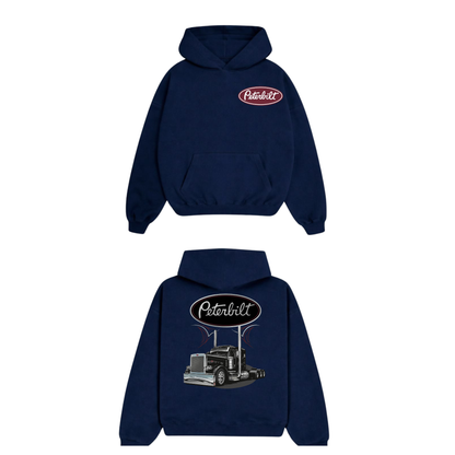 Parke Horizon Hoodie – Big Rig Semi-Truck Classic Black Pullover Graphic Sweatshirt