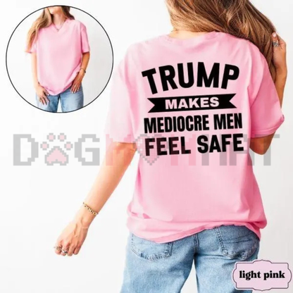 Progressive Satire Back Print Graphic Tee - Funny Political Commentary Pure Cotton Unisex Casual Shirt