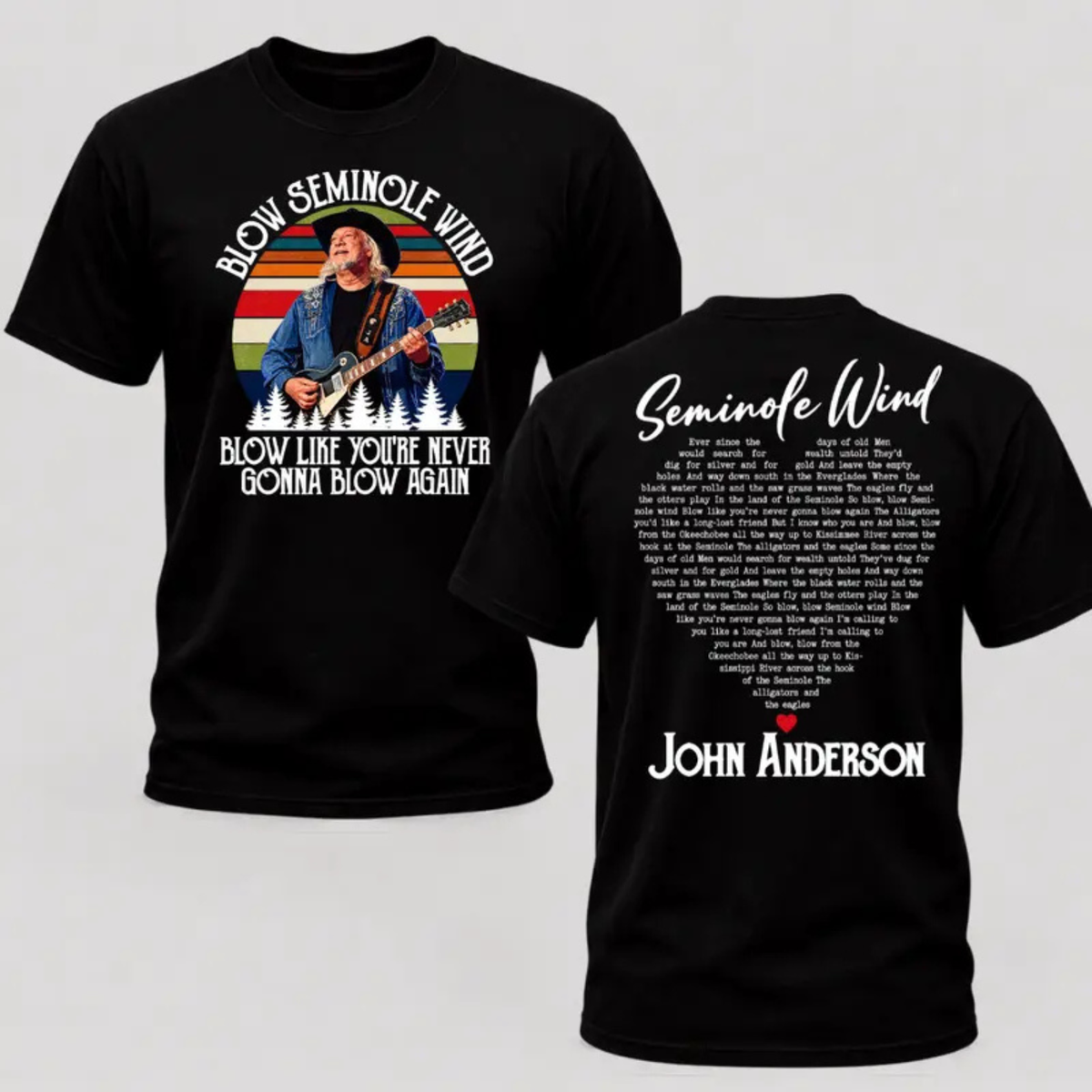 Parke Horizon Tee – John Anderson "Seminole Wind" Memorial Tribute T-Shirt (1954-2026)