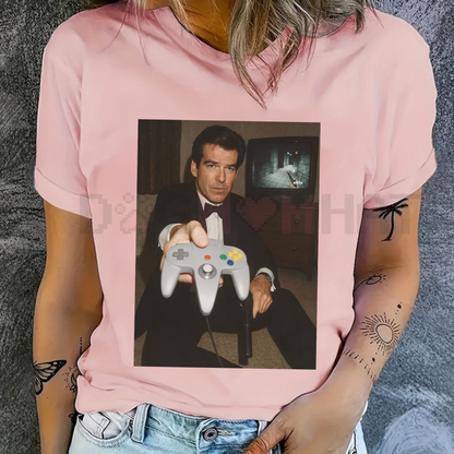 Gaming Legend GoldenEye 007 Tee – N64 Classic Vintage Shooter Fan Shirt