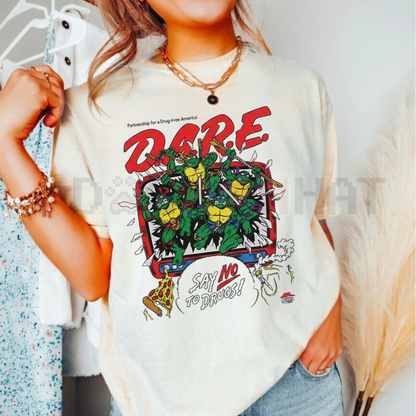 DARE Say No To Drugs Ninja Turtles T-Shirt