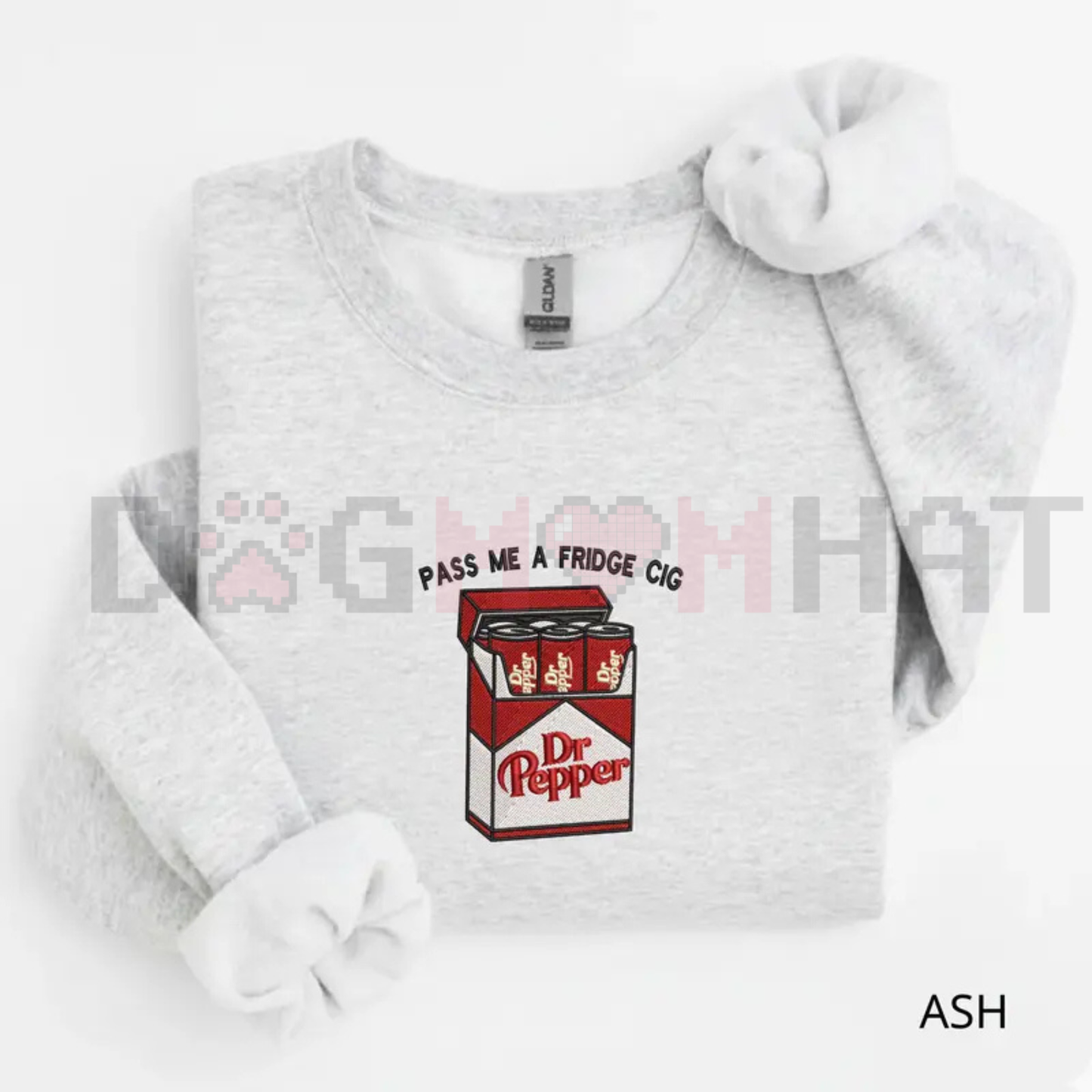 Embroidered Red Soda/Diet Soda Cig Pack Sweatshirt