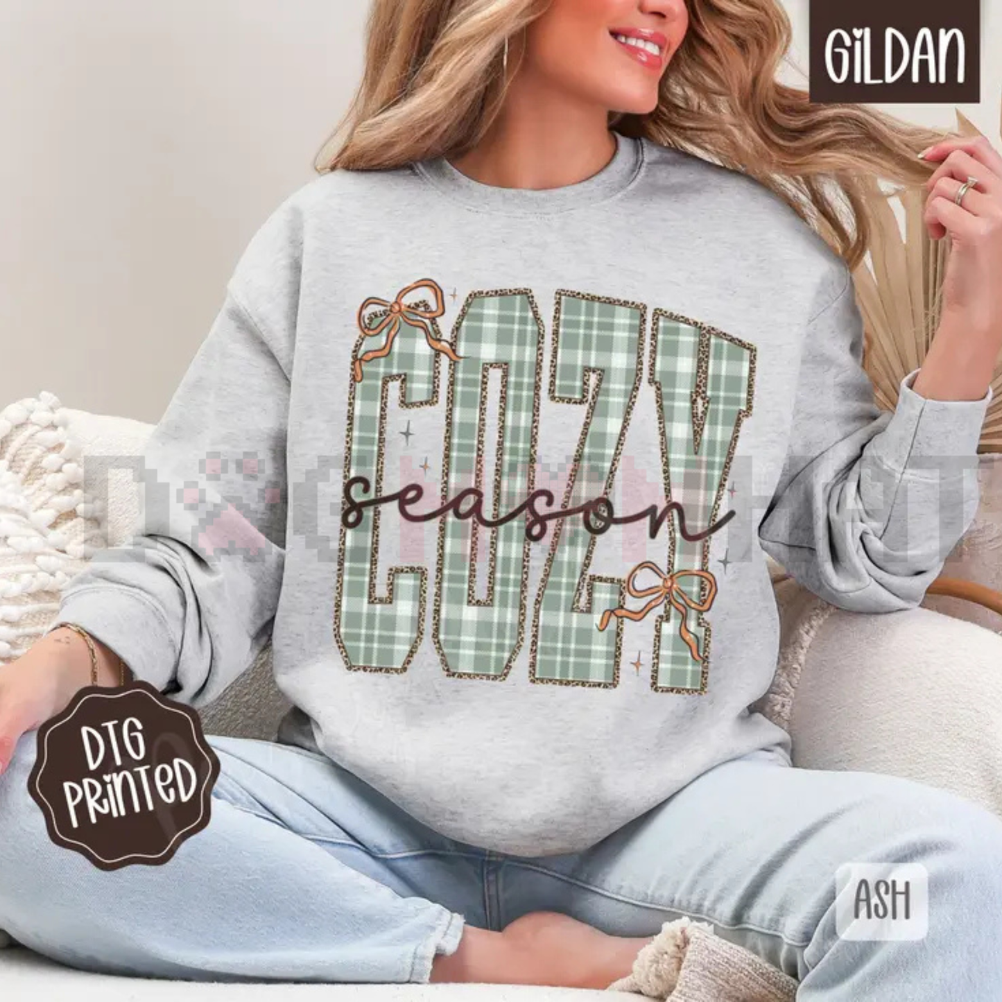 Plaid Cozy Sweatshirt – Trendy Women's Winter Sweater