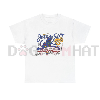 "Midnight Session" Vintage Jazz Cat T-Shirt