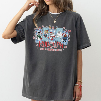 Comfort Colors Rudolph The Red-Nosed Reindeer Christmas T-Shirt