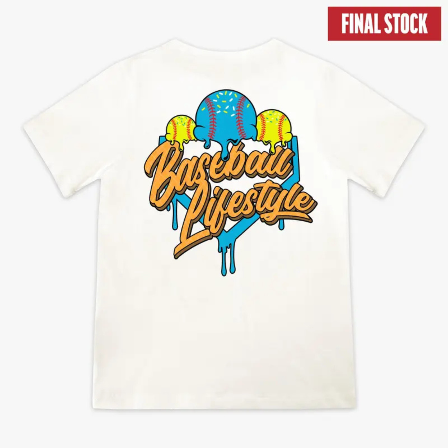 Ice Cream Baseball Lifestyle Tee – "Cotton Candy" Edition Graphic Shirt