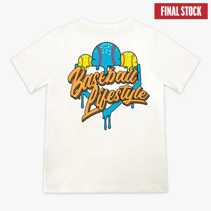 Ice Cream Baseball Lifestyle Tee – "Cotton Candy" Edition Graphic Shirt