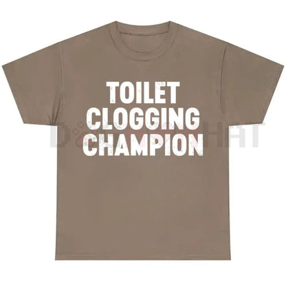 Toilet Champion Gag Gift Graphic T-Shirt