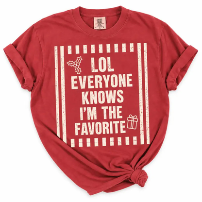I'm The Favorite One Custom Friends Matching Christmas T-Shirt