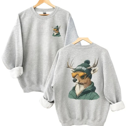 Vintage Spirit Animal City Football Sweatshirt - Retro Game Day Pullover