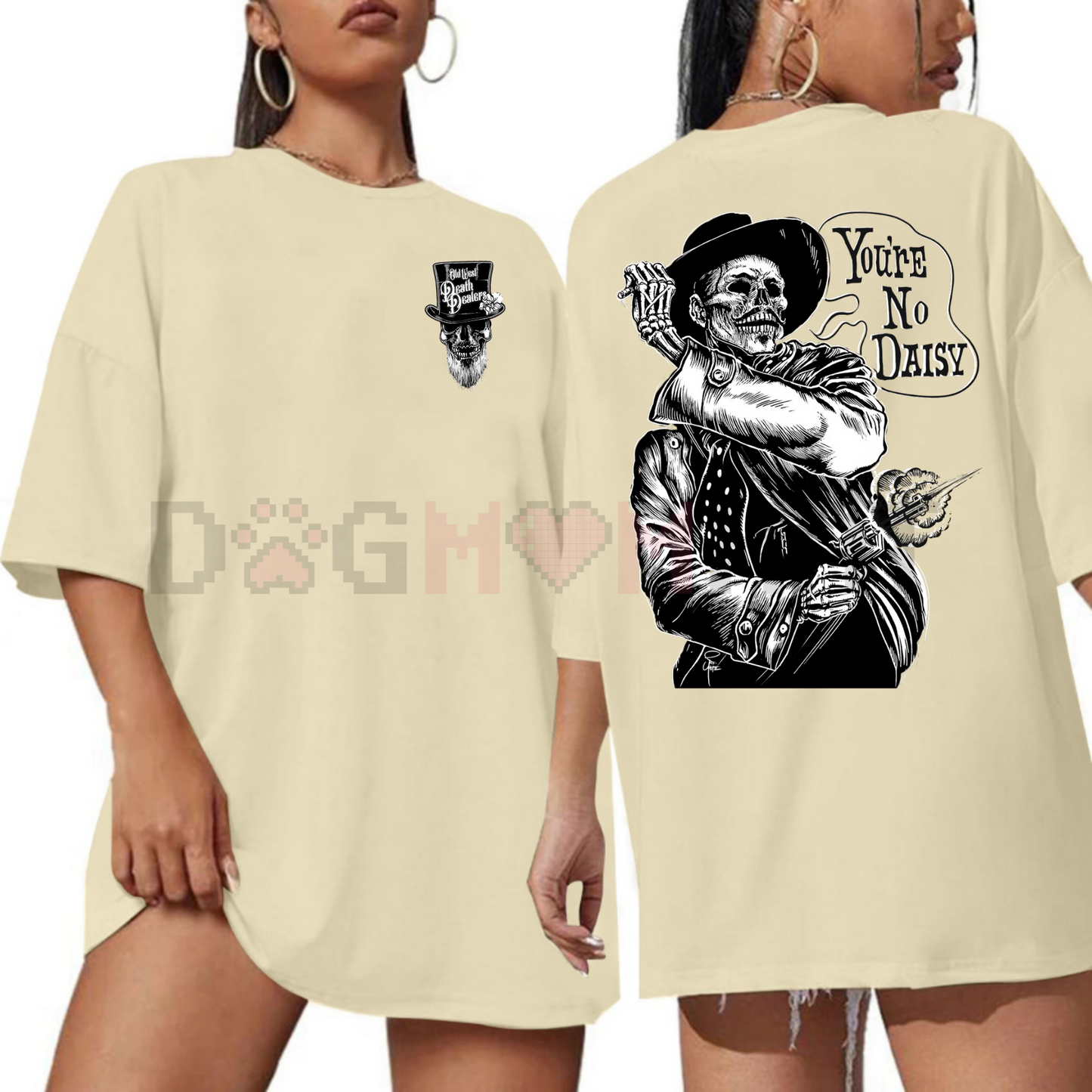 "No Daisa" Doc Holliday T-Shirt – Tactical Apparel, 90s Vintage Style, Classic American Film Fan Tee