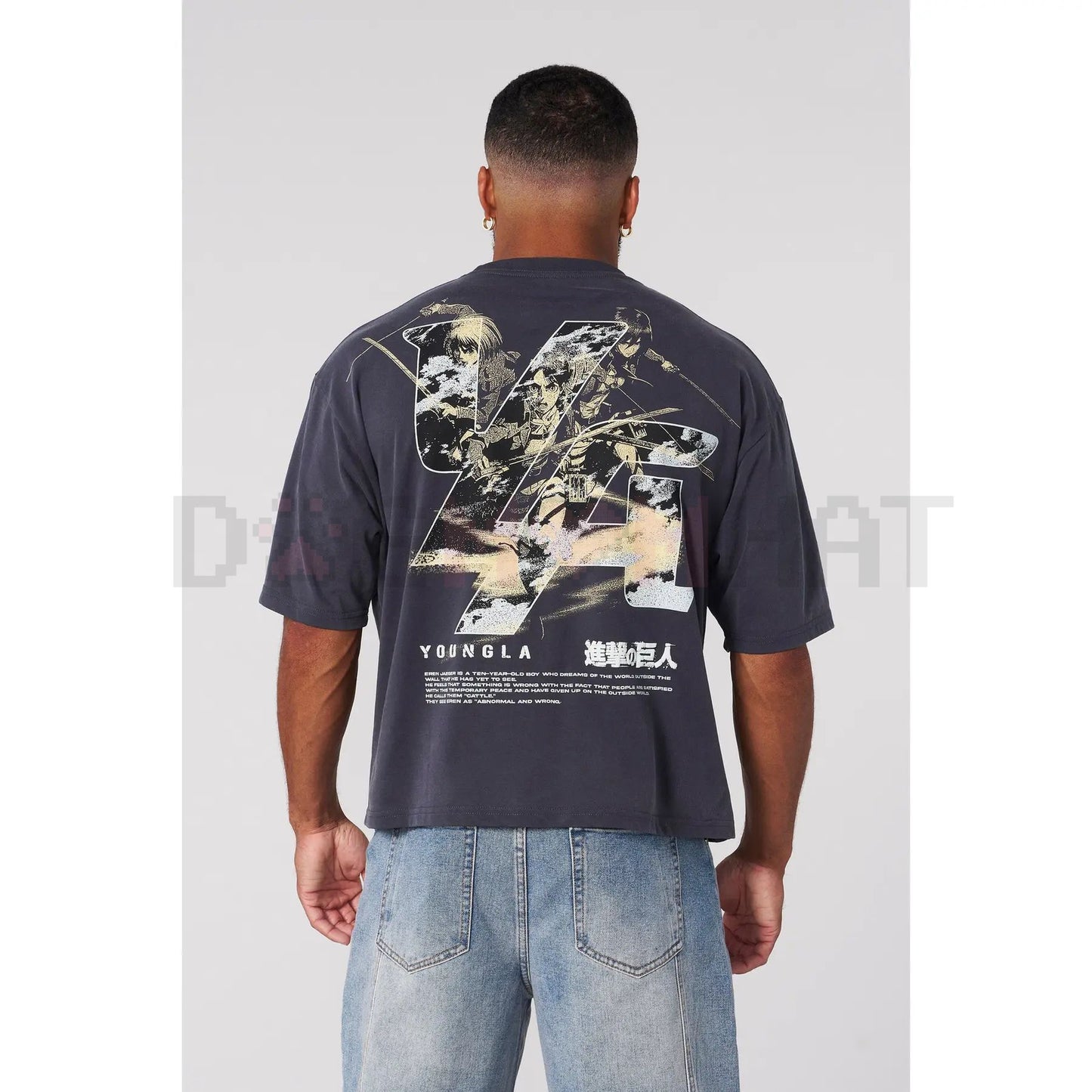 AOT© x YLA  Cropped Tee – Unisex Attack on Titan Manga