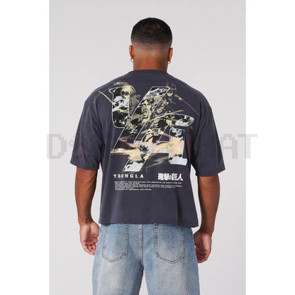 AOT© x YLA  Cropped Tee – Unisex Attack on Titan Manga