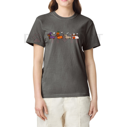 Dachshund Shirt – Halloween Ghost Spooky Wiener Dog Tee, Dog Mama Halloween Gift