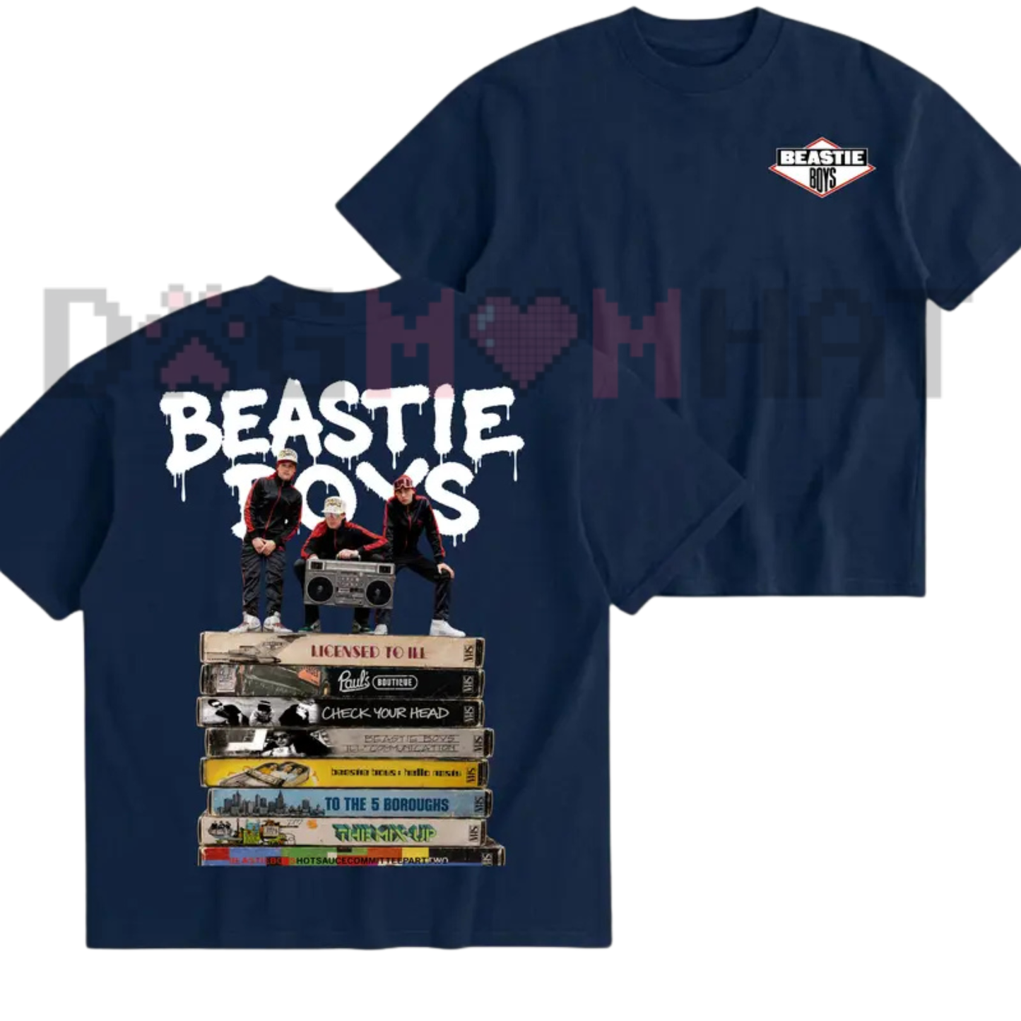 Vintage 90s Rap Royalty Graphic Tee - Beastie Boys Retro Hip Hop Band Album USA-Made Unisex T-Shirt