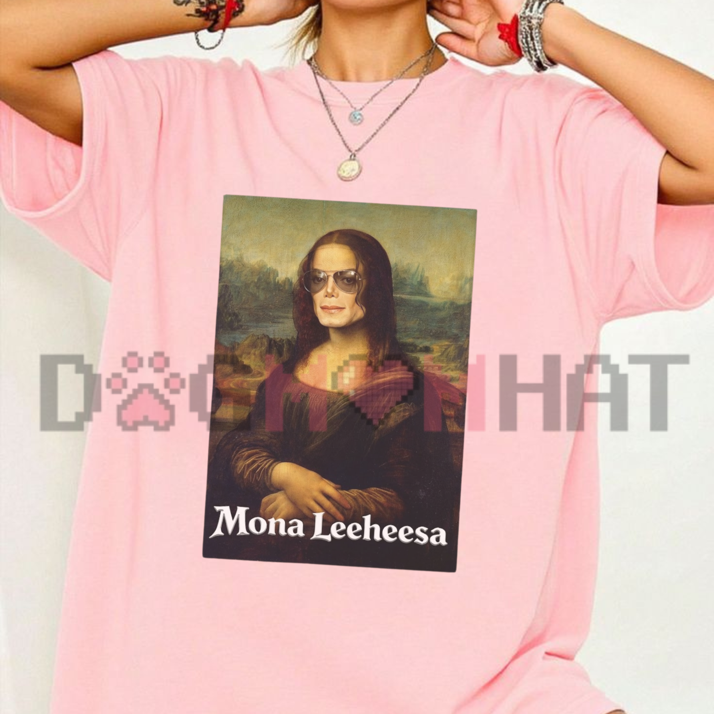 Mona Leehee Mashup Graphic Tee - Funny Art Parody Pop Culture Pure Cotton Unisex T-Shirt