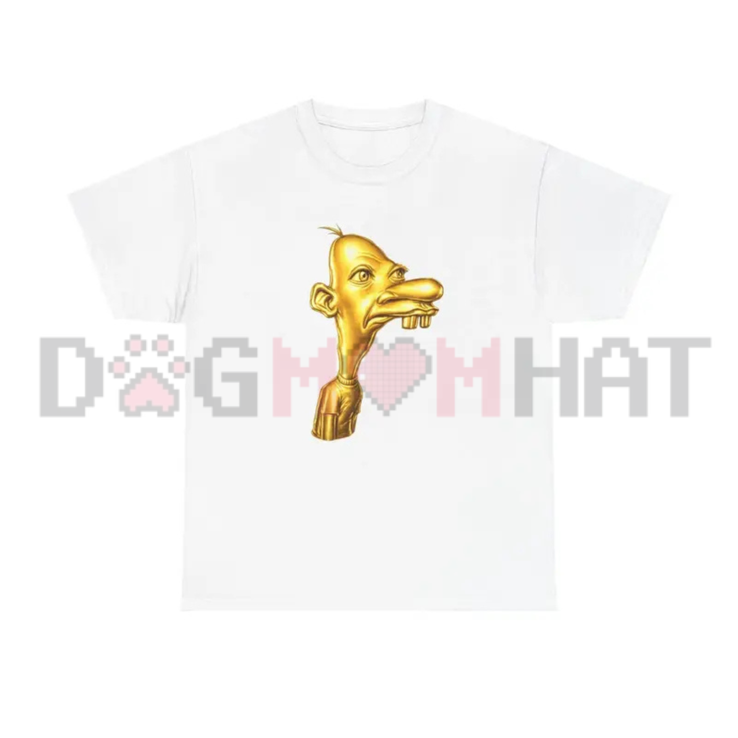 Neegy Meme Cartoon Head Graphic Tee - Retro Funny Internet Humor Soft Cotton Unisex Streetwear T-Shirt