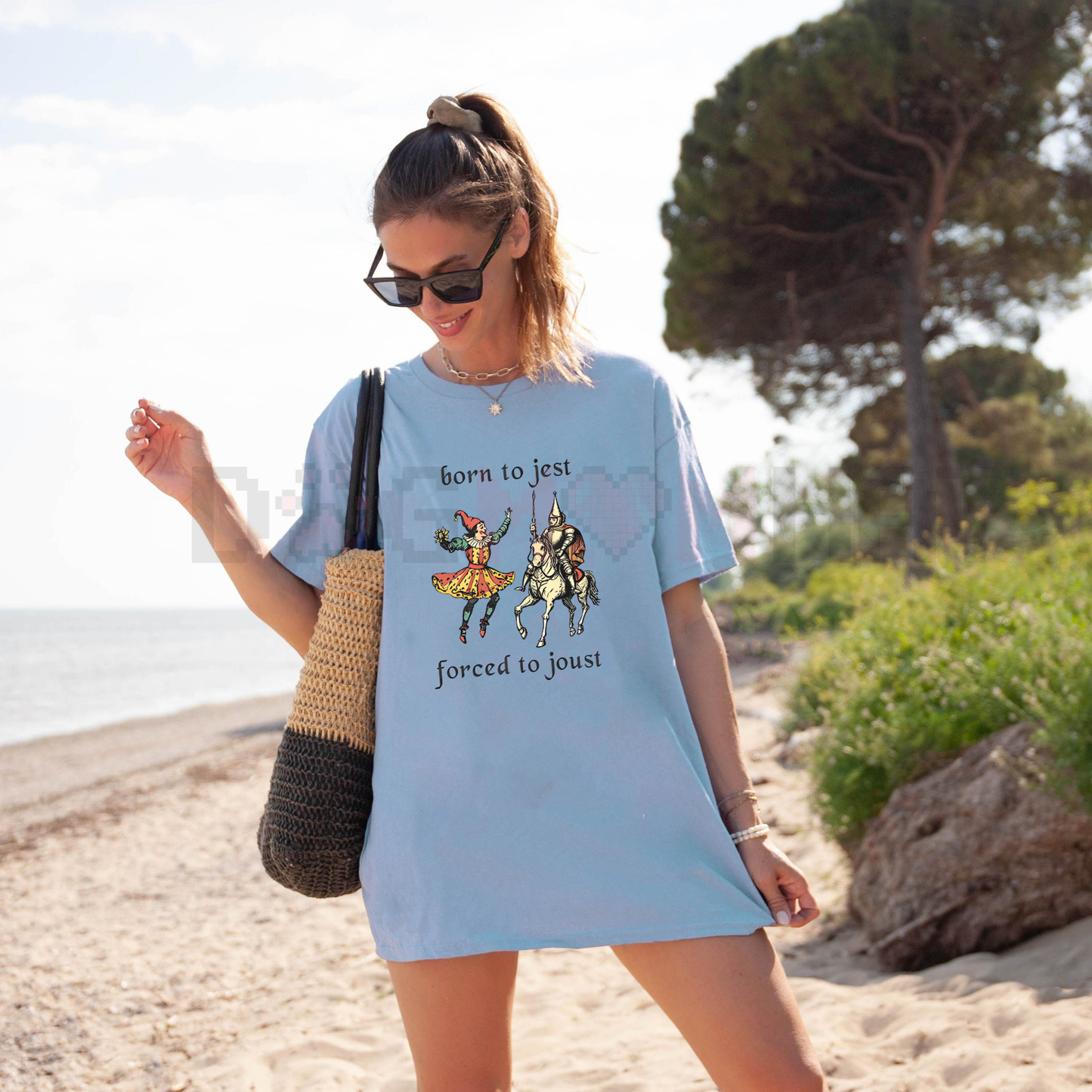 "Born to Jest Forced to Joust" Medieval Meme T-Shirt