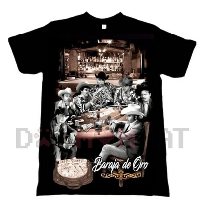 Plus Size Baraja De Oro T-Shirt – Mexican Narco Style Graphic Tee