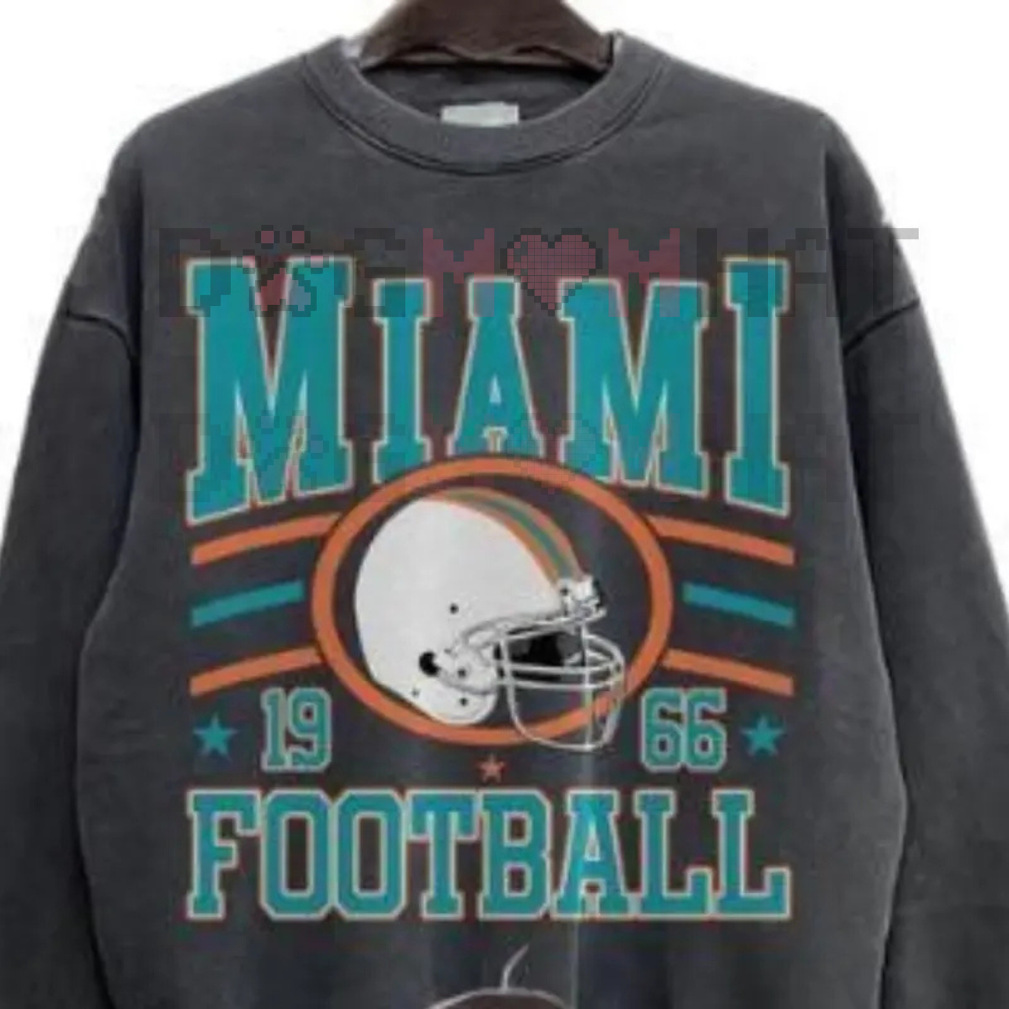 New Retro Style Varsity All Team Football Crewneck Sweatshirt