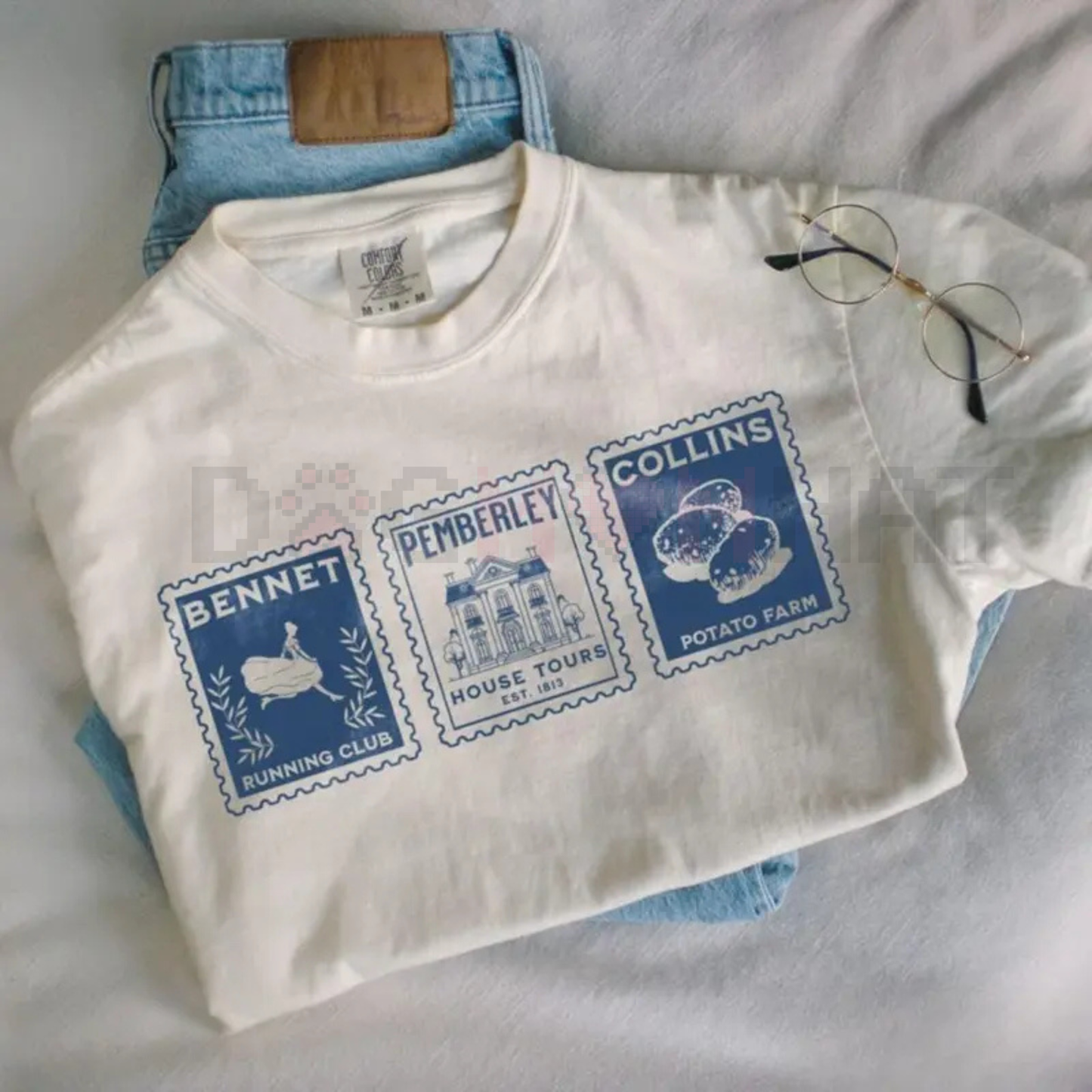 Vintage Jane Austen Postage Stamp Tee