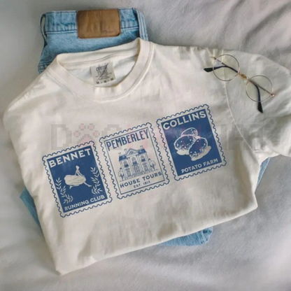 Vintage Jane Austen Postage Stamp Tee