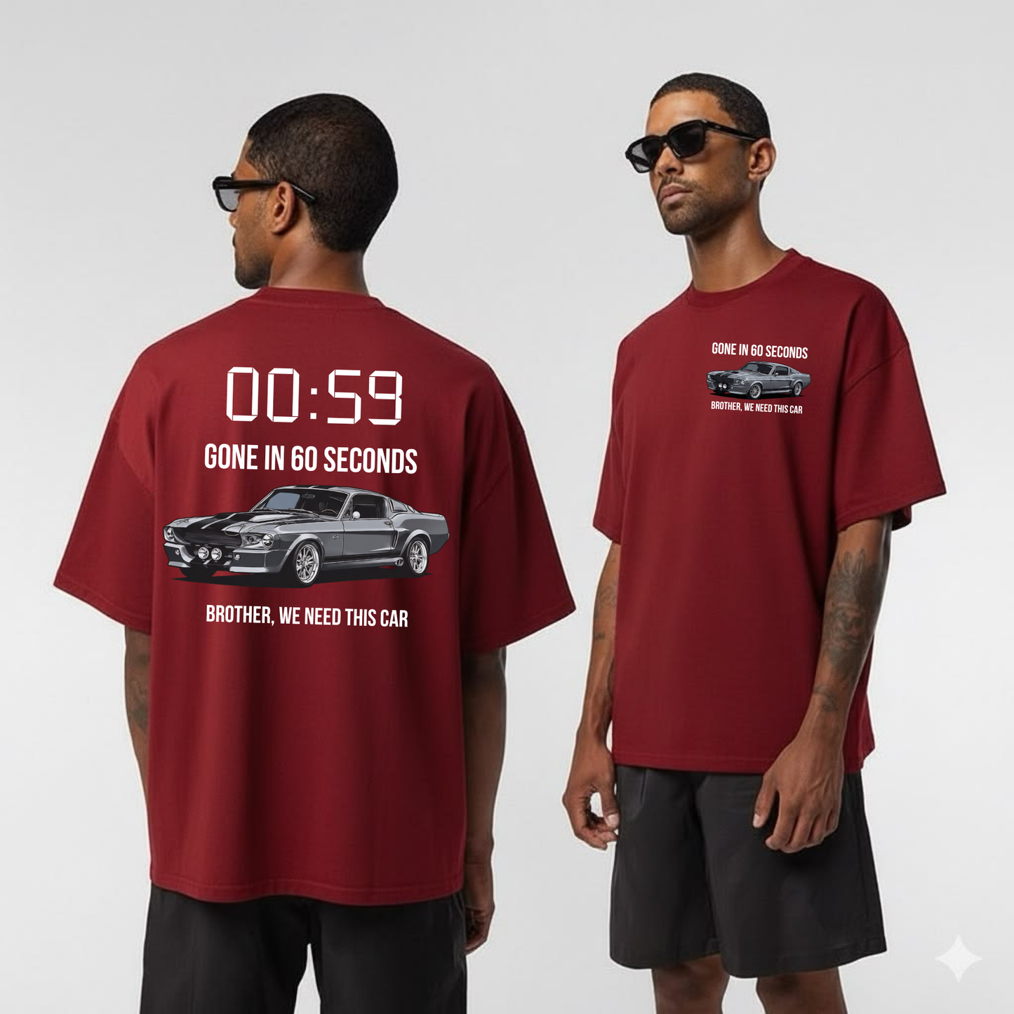 Eleanor High-Octane Heist Graphic Tee - Gone in 60 Seconds Alternative Movie Poster Pure Cotton Shirt