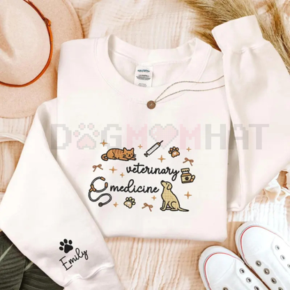 Embroidered Veterinary Medicine Shirt