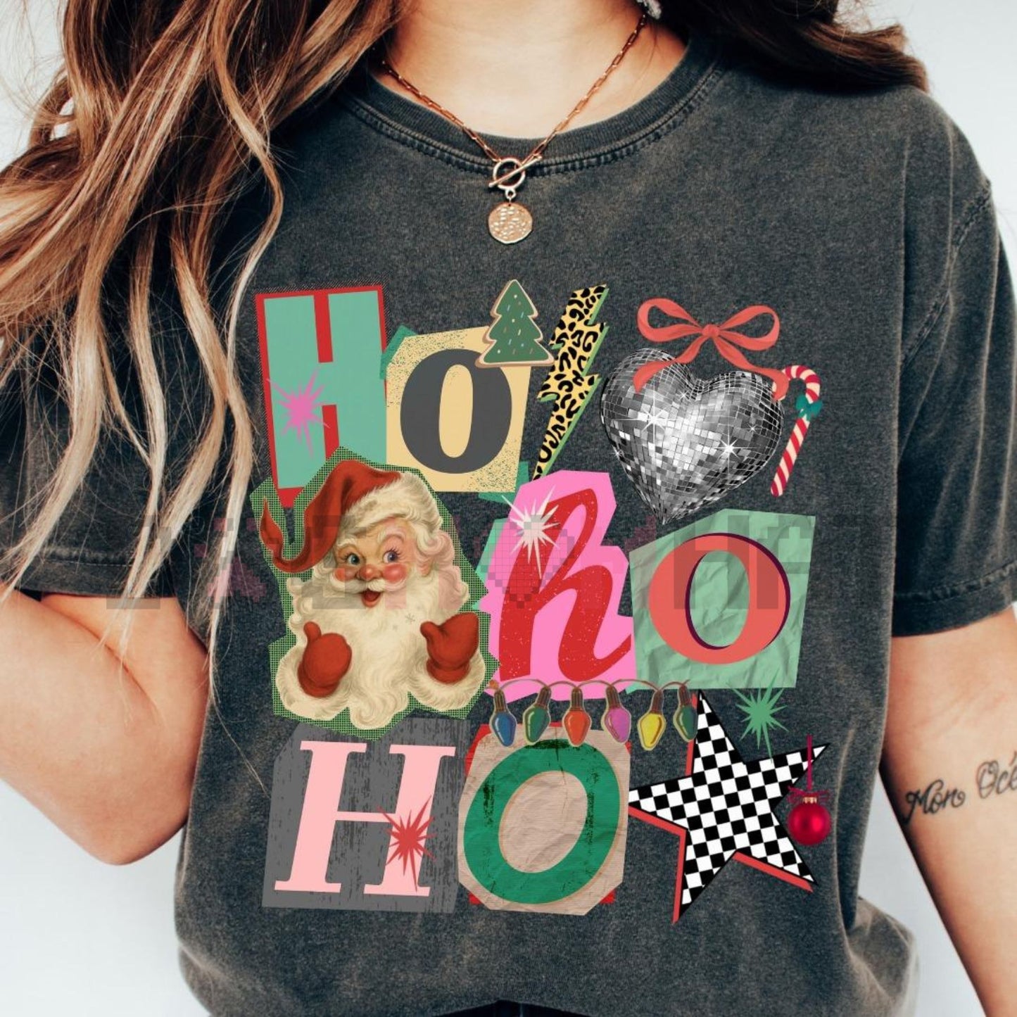 Retro Positivity Collage T-Shirt – Comfort Colors® Christian Faith Y2K Aesthetic