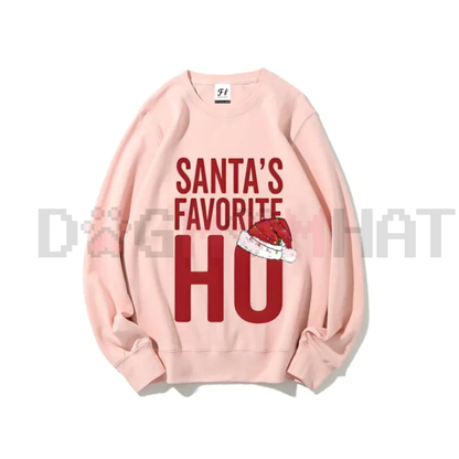 "Santa's Favorite Ho" Funny Christmas Sweatshirt