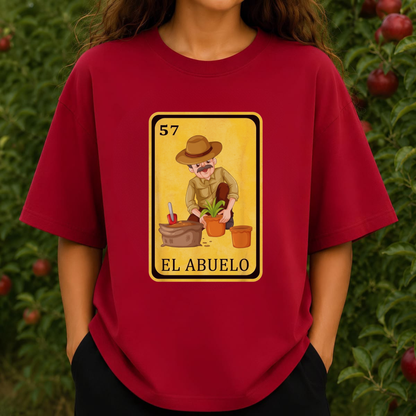 Festive Friction Tee – Funny "El Abuelo" Spanish-Style Graphic T-Shirt