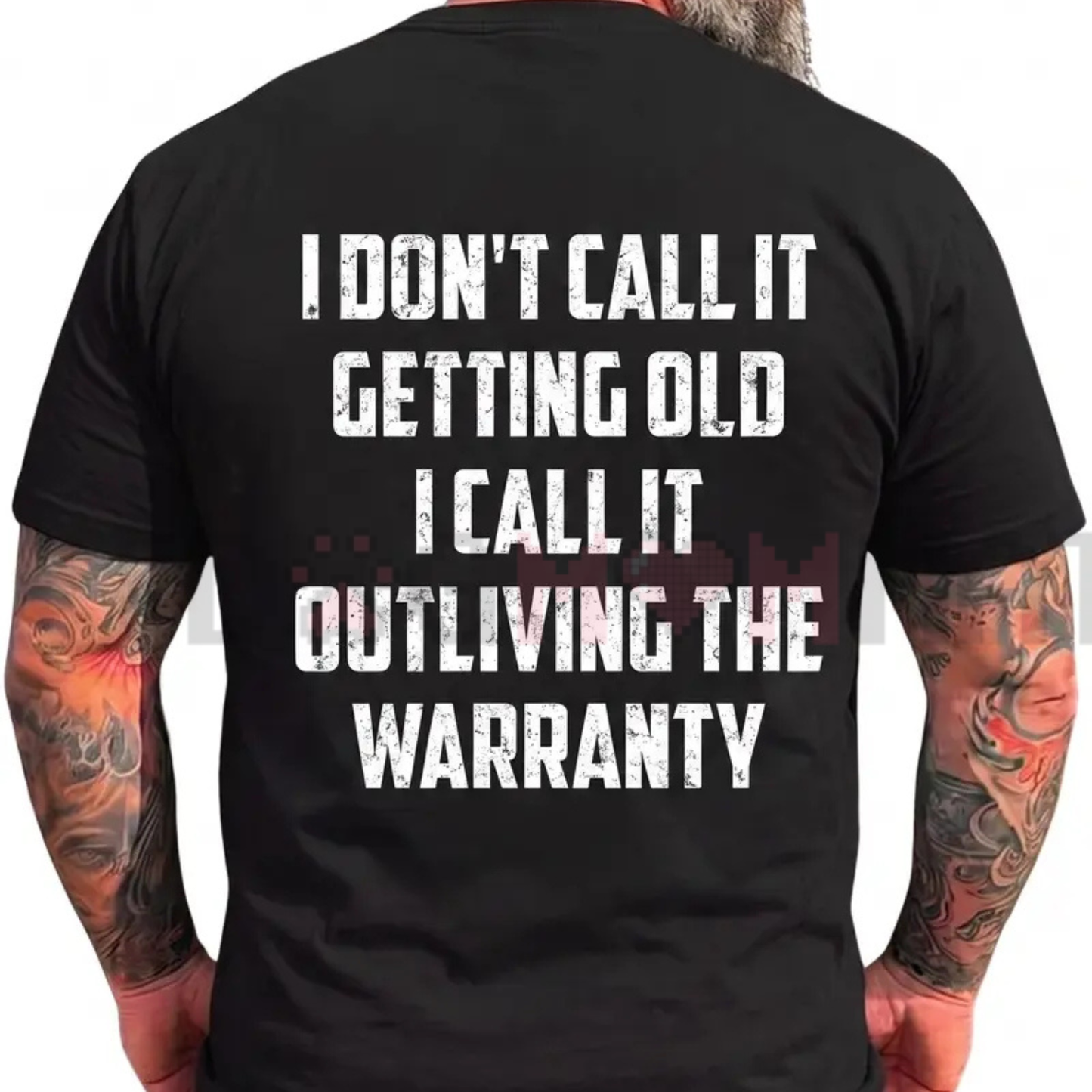 Outliving The Warranty Funny Birthday Tee - Sarcastic Aging Humor Shirt for Dad & Grandpa