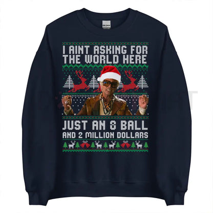 Funny The Righteous Gemstones '8 Ball & 2 Million' Ugly Christmas Sweatshirt