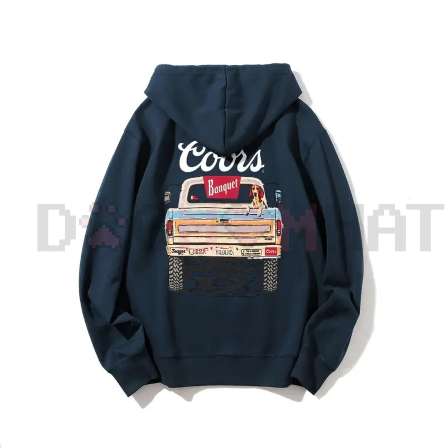 Vintage Coors Banquet Truck Hoodie – Cozy Fall Essential Beer Fan Country Pullover