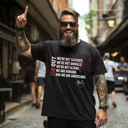 Retro "I.C.E. Out" Political Activist Tee