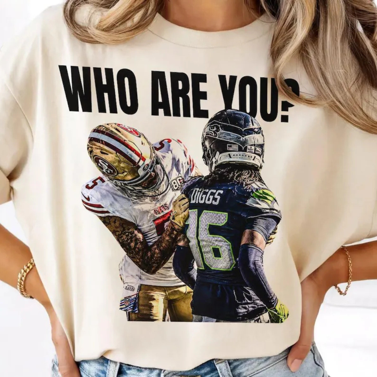 Comfort Colors® Mike Evans "Who Are You?" Football Graphic T-Shirt