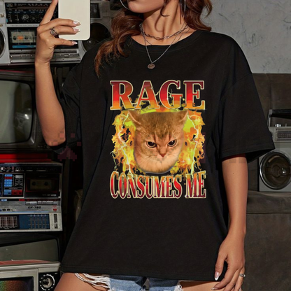 "Cat Rage Is Consuming Me" Funny T-Shirt