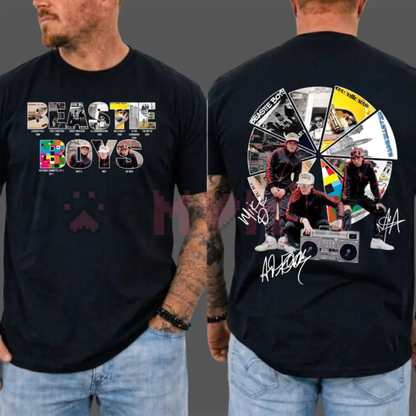 Retro Beastie Boys Hip Hop Album Graphic Tee - Vintage 90s Rap Band Soft Cotton Unisex Made In USA Streetwear T-Shirt