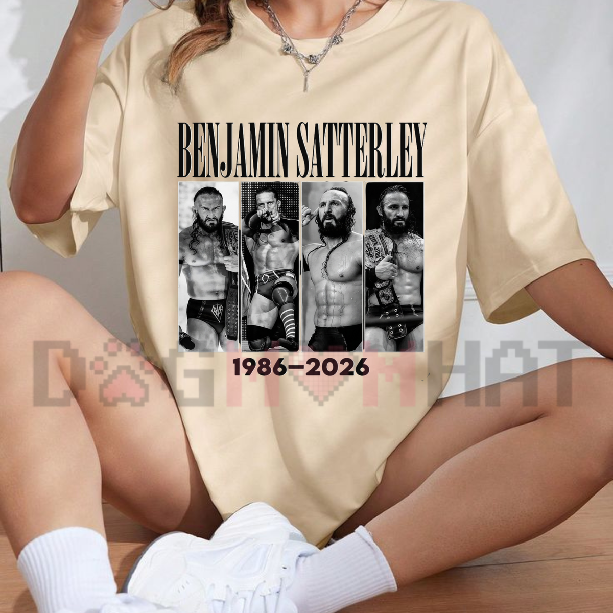 Benjamin Satterley Vintage Tribute Graphic T-Shirt