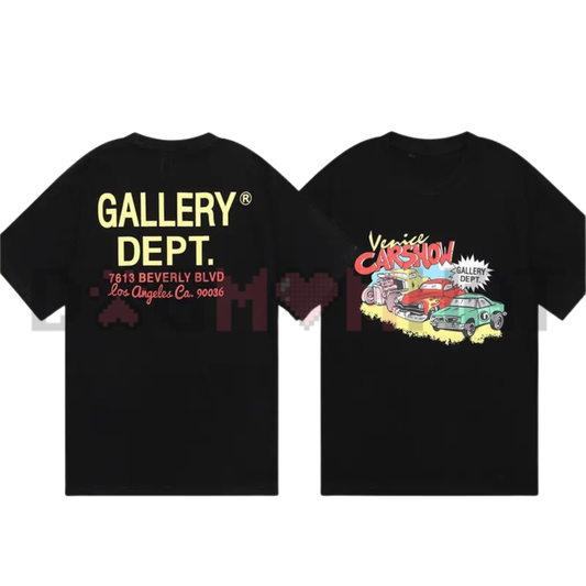Gallery Dept Classic Letter Slogan Skull Hand Graphic Tee - Gothic Bone Print Cotton Unisex Casual Streetwear T-Shirt