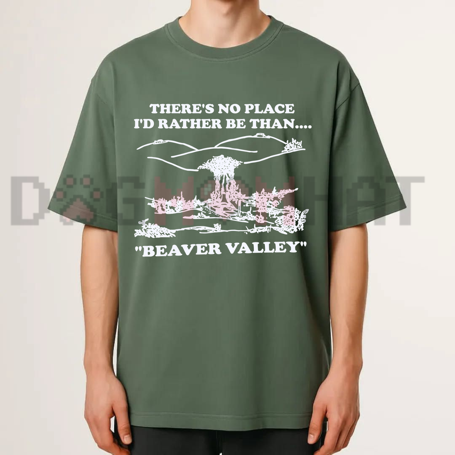 Vintage Valley Nostalgia Graphic Tee - Funny Beaver Valley Humor Pure Cotton Unisex T-Shirt