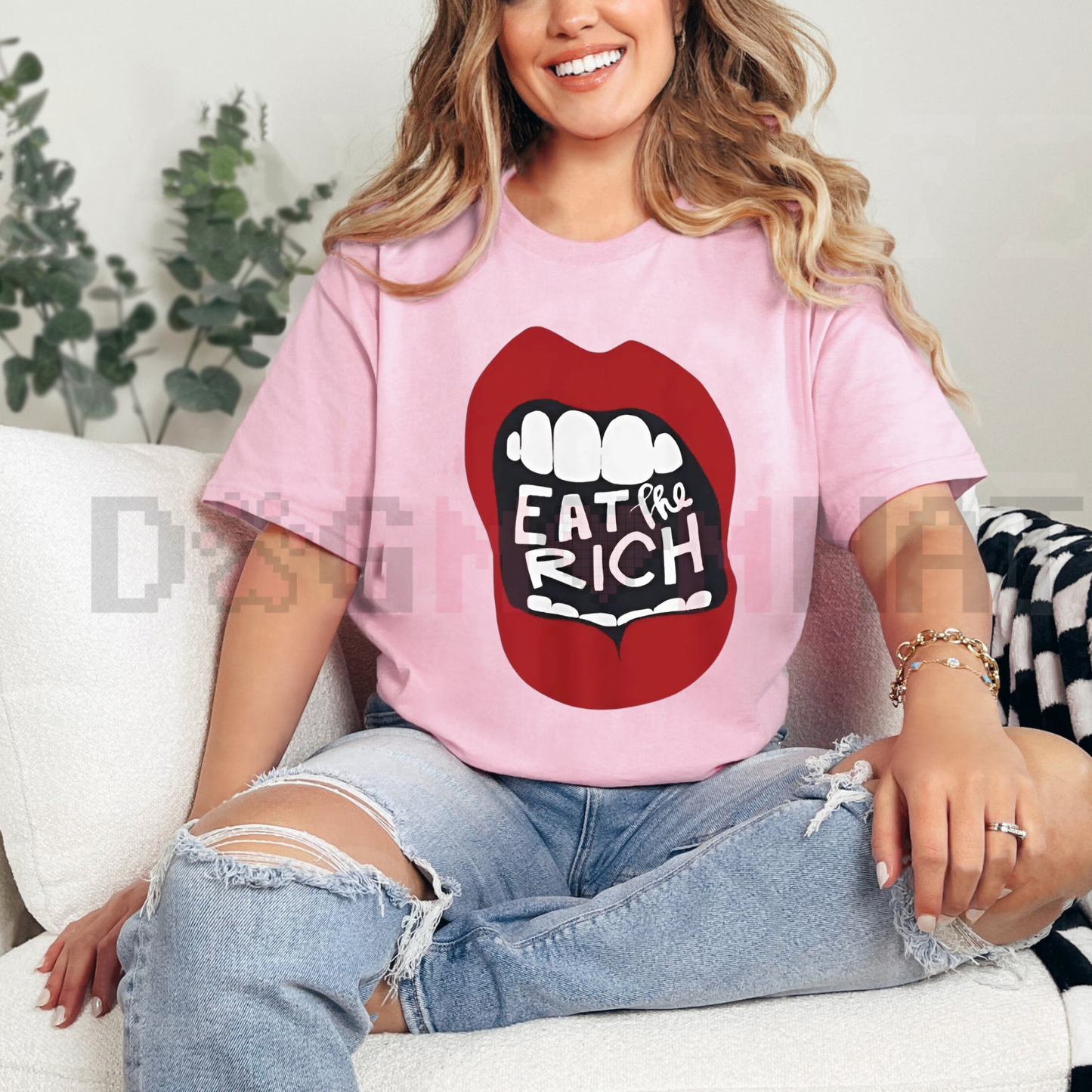 Eat The Rich Subversive Tee – Premium Minimalist Protest Shirt, Sarcastic Political Graphic T-Shirt, Urban Activist Streetwear