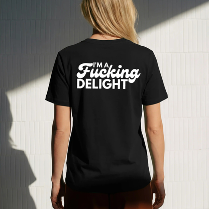 Unfiltered Joy Outburst Tee – Sarcastic Sweary Humor Graphic Shirt