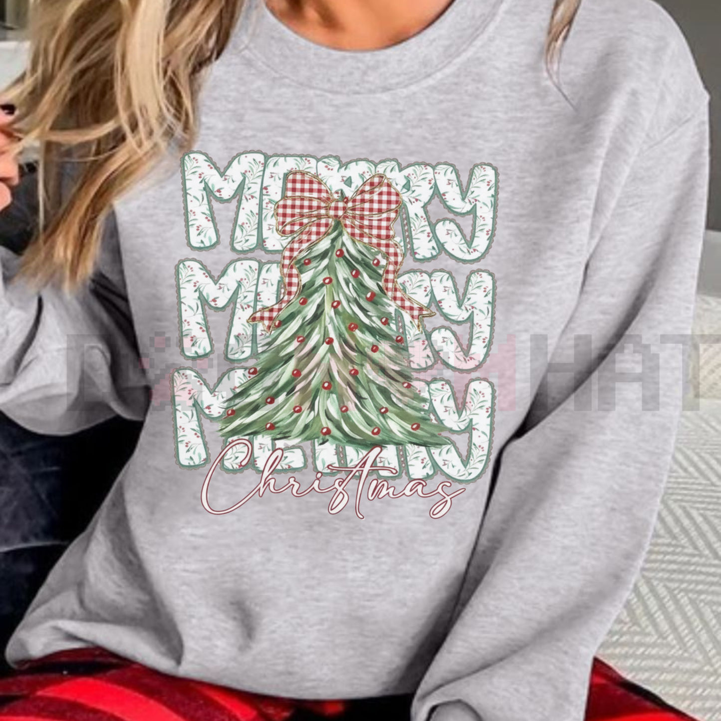 Cute Floral Christmas Sweatshirt