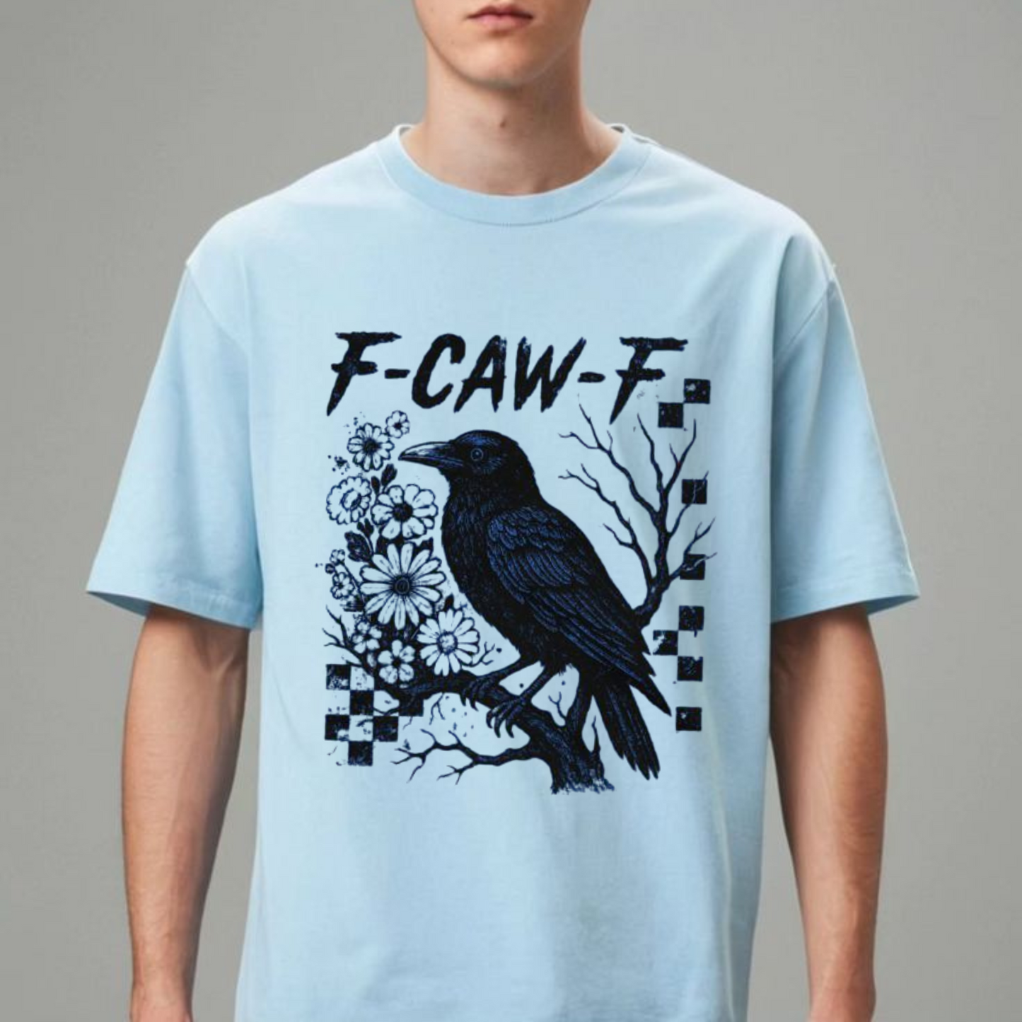 "F-Caw-F" Unisex T-Shirt - Funny Bird Pun Tee, Printed in USA