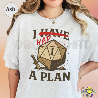 "Don't Worry I Have A Plan" Dnd Shirt – Funny Tabletop Games Tee