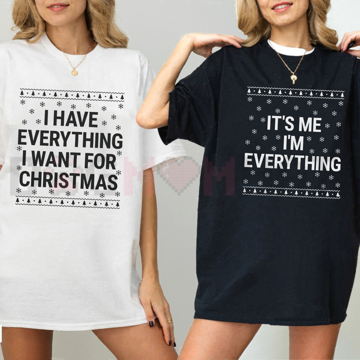 I Have Everything I Want For Christmas Funny Couple Graphic T-Shirt